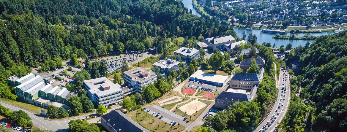 Motiv: Blick über Hochschule Trier, Luftperspektive (Foto: Hochschule Trier)